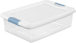 Sterilite Latching Box with Lids for Home and Office, 32 Quart, 24-Pack
