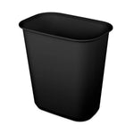Sterilite Rectangular Wastebasket 5.5 Gallon, Black, 18-Pack