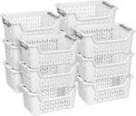 Sterilite Stacking Laundry Basket, Plastic Clothes Hamper, 12-Pack