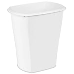 Sterilite 5.5 Gallon Rectangular Wastebasket, Open-top, Medium Sized Trash Can for the Bathroom, Bedroom, or Office, White, 12-Pack