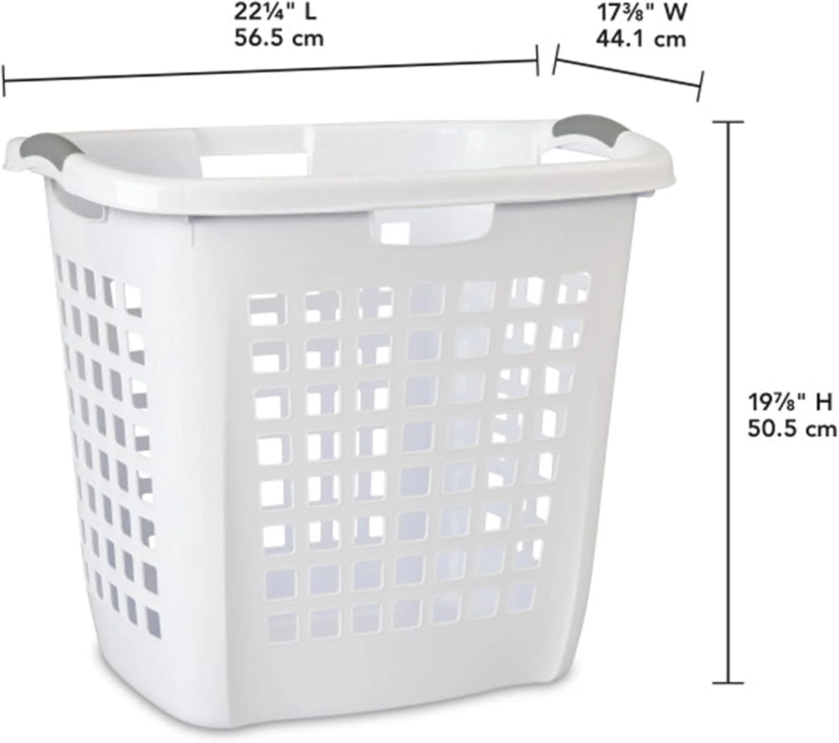 Sterilite Ultra Easy Carry Hamper, Laundry Basket Organizer, 12-Pack