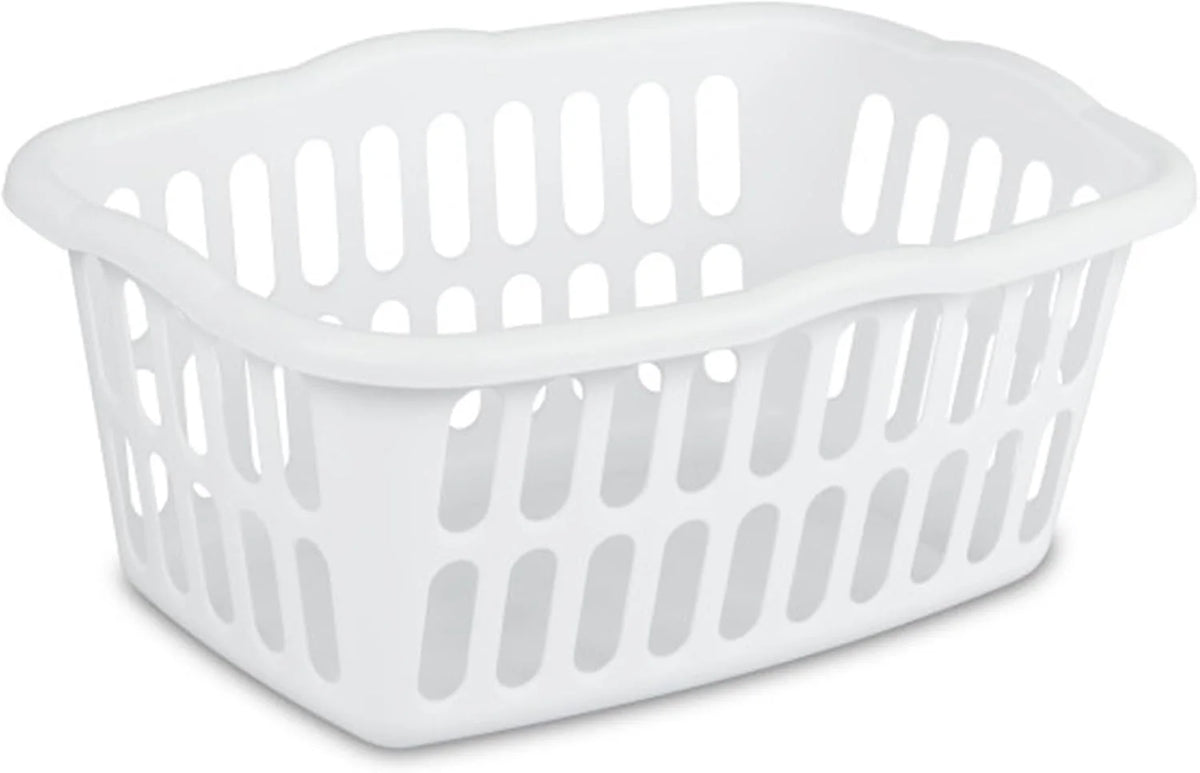Sterilite Rectangular Laundry Basket, Plastic Clothes Hamper, 24-Pack
