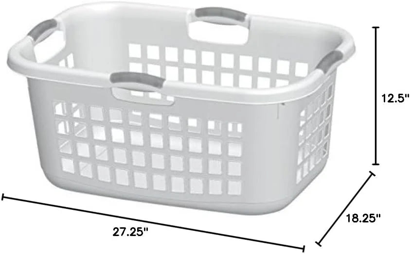 STERILITE CORP 12168006 Laundry Basket White 2Bshl