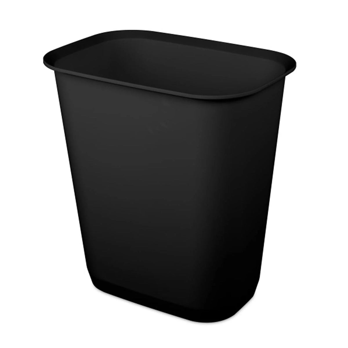 Sterilite Rectangular Wastebasket 9 Gallon, Black, 12 Pack