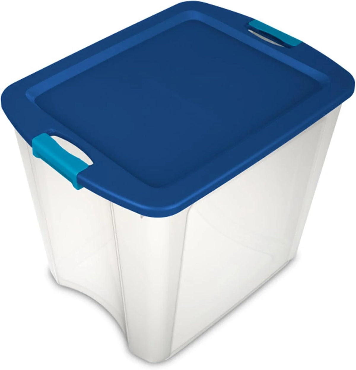 Sterilite 26 Gallon Latch & Carry Storage w/Grip Handles, Clear, 6 Pack